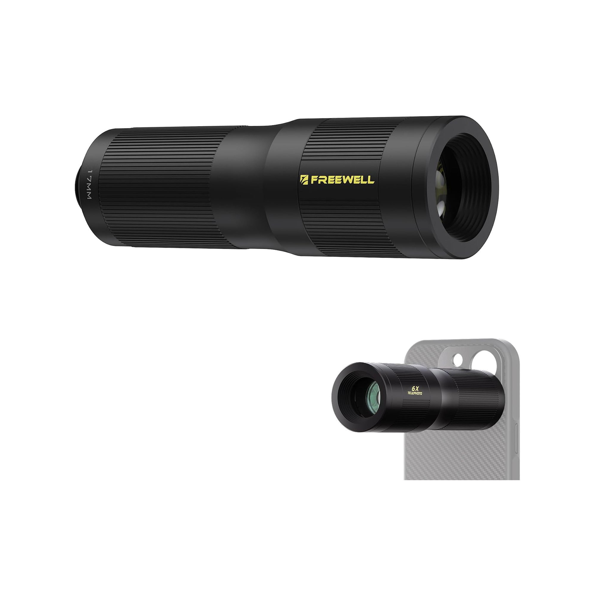 Телеобъектив с оптическим увеличением 6× для смартфонов (iPhone и Samsung) Freewell 6X Telephoto Lens